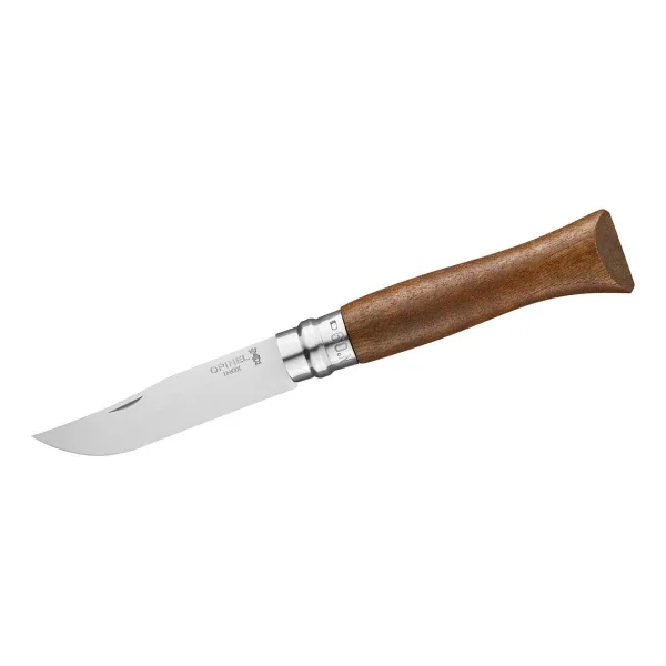 Nozh Opinel №9, nerzhaveyushchaya stal', orekhovaya rukoyat' v kartonnoj korobke3 Nozh Opinel №9, nerzhaveyushchaya stal', orekhovaya rukoyat' v kartonnoj korobke3