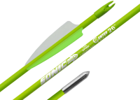 Strela luchnaya fiberglass Centershot Sonic 26 operenie Parabolic 3 zelenaya