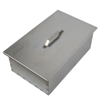 Koptil'nya Tonar (K-002) dvuhyarusnaya s poddonom dlya sbora zhira 450h280h170 (stal' 1,5mm)