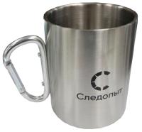 Kruzhka izotermicheskaya SLEDOPYT, s ruchkoj-karabinom 450 ml 1