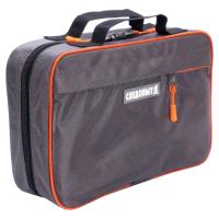 Sumka rybolovnaya Sledopyt Base Lure Bag L, 36h22h15 sm, cv. seryj + 3 korobki Luno 20