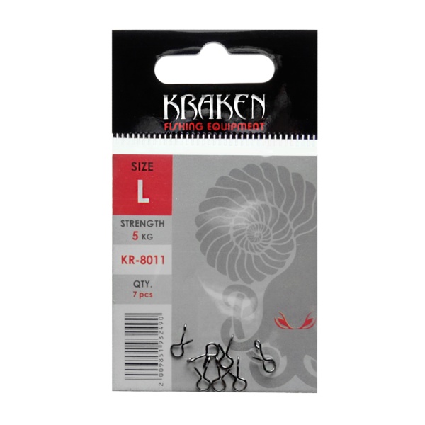 Застежка нахлыстовая Kraken KR-8011 L
