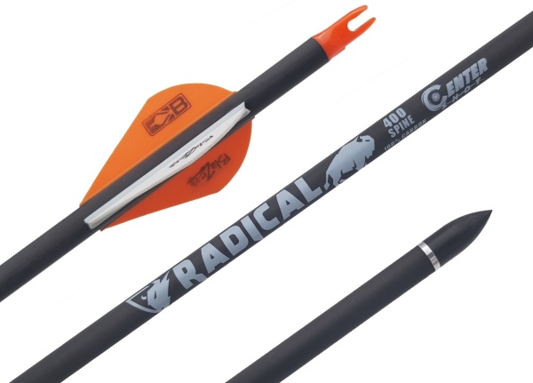 Strela luchnaya karbonovaya Centershot Radical 400 operenie Blazer 25