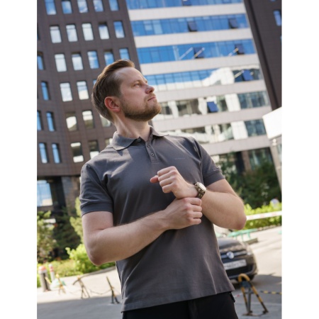 polo-werwolf-s-korotkim-rukovom-hlopok-seryj 3