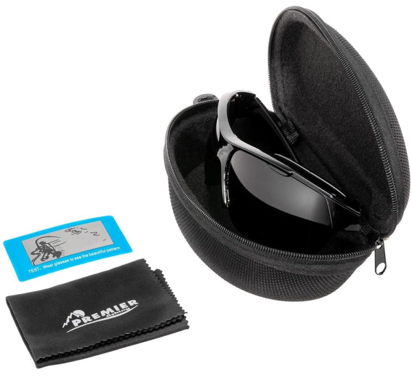 Ochki polyarizacionnye PREMIER (PR-OP-9419-G-C) v zhest. chekhle (seryj) 3