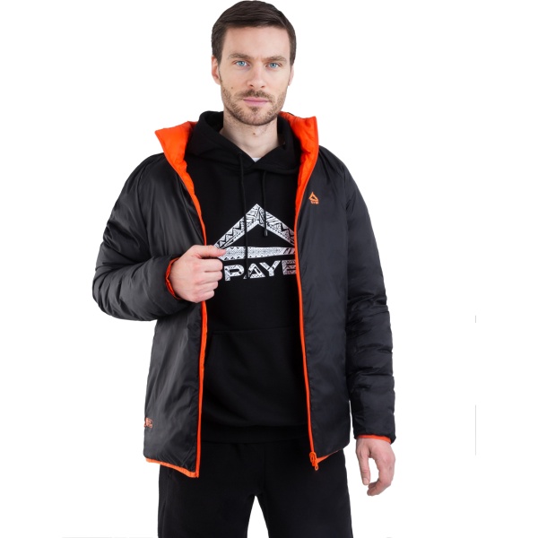 kurtka-payer-sheregesh-dvuhstoronnyaya-demisezonnaya-oranzhevo-chernaya 2