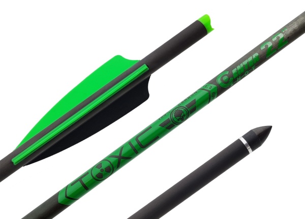 Strela arbaletnaya karbonovaya Centershot Toxic Carbon 22 Half Moon Nock4