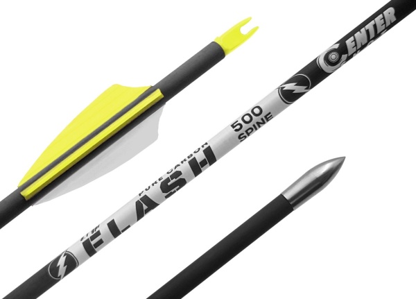 Strela luchnaya karbonovaya Centershot Flash 500 operenie Shield 22