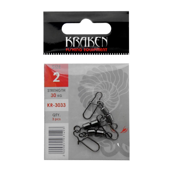 Карабин с двойным вертлюглом Kraken KR-3033 2