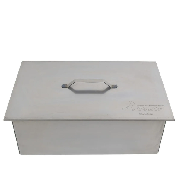 Koptil'nya Tonar (K-002) dvuhyarusnaya s poddonom dlya sbora zhira 450h280h170 (stal' 1,5mm)3