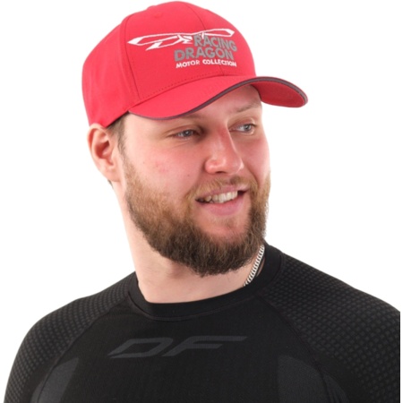 bejsbolka-dragonfly-classic-racing-dragon-red-grey 1